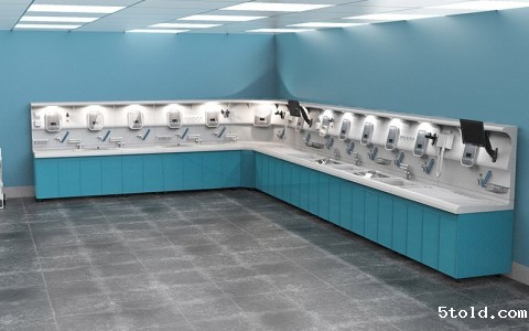 山西5told医疗用贴心的设计为客户规划多种方式的内镜清洗工作站搭配方案